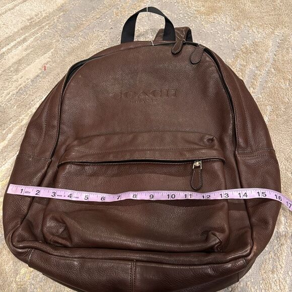 Coach Campus Leather Backpack Bag F72120 in Mahogany in GUC no major check pics - Picture 11 of 13